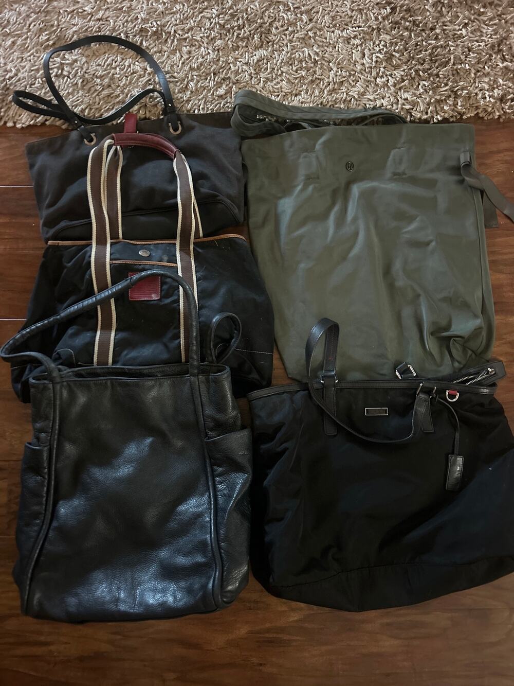 BUNDLE x5 Purse Tote Bag COACH TUMI FERRAGAMO LULULEMON EILEEN FISHER Flawed Gem
